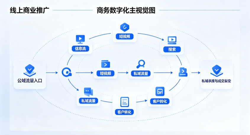 登封市线上商业推广怎么做？全域流量闭环搭建与低成本转化实战指南